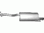 Глушник Субару Легасі 2.0/2.5 (Subaru Legacy 2.0/2.5) (46.25) 98-03 Polmostrow алюминизированный
