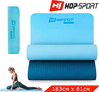 Мат для фитнеса ( йоги) TPE 0,6 см Hop-Sport HS-T006GM, / коврик-мат складной