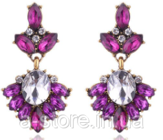 Сережки з камінням, фото 1