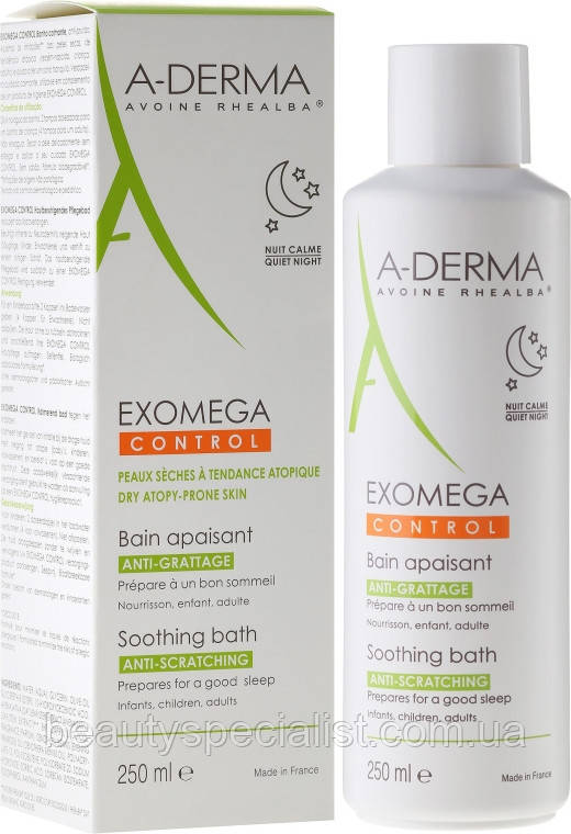 Заспокійливий засіб для ванни Адерма Екзомега A-Derma Exomega Control Soothing Bath