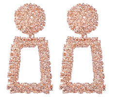 Сережки рожеве золото масивні