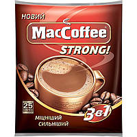 MacCoffee Strong 3 в 1 напиток кофейный 25 пакетиков крепкий