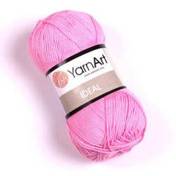 Турецька пряжа для в'язання YarnArt ideal ( ідеал) 100% бавовна -230 рожевий