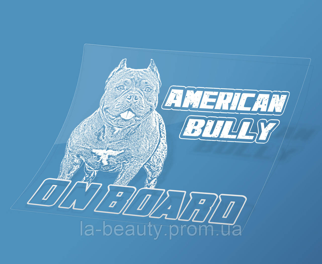 Наклейка на машину Американський буллі на борту (American Bully on Board)