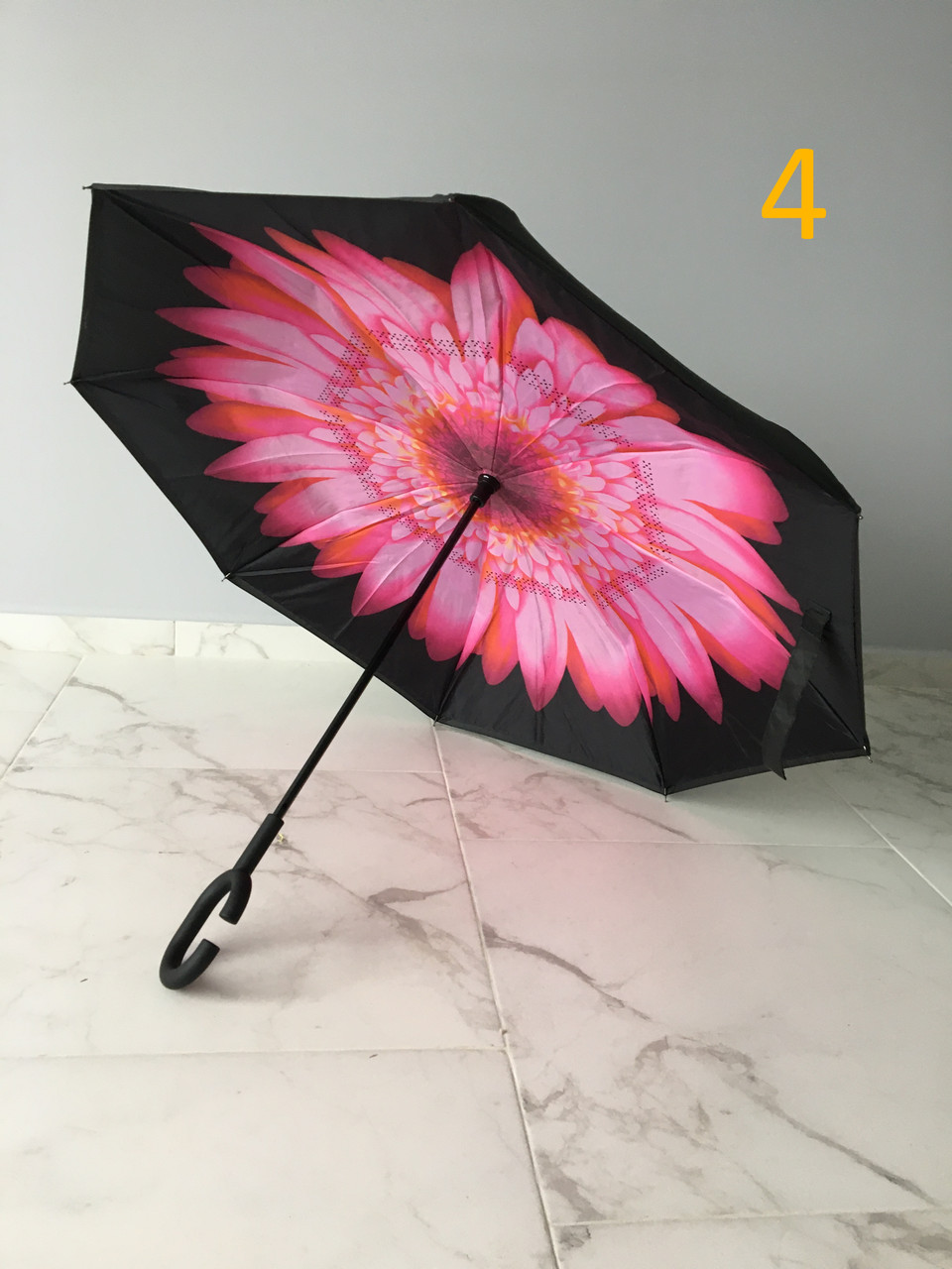 Вітрозахисний парасолька навпаки Up-Brella (Парасоля зворотного складання), квітка 4