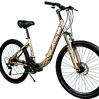 Складной велосипед женский 26 дюймов Unicorn Gloria Женский прогулочный велосипед дорожный Золотистый