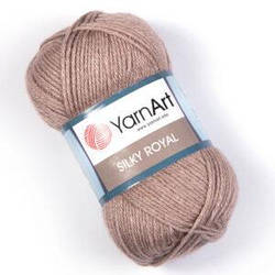 Турецька пряжа для в'язання YarnArt Royal Silk (сілк рояль) мериносова вовна 437 беж