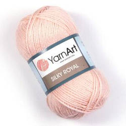 Турецька пряжа для в'язання YarnArt Royal Silk (сілк рояль) мериносова вовна 441 світло-рожевий