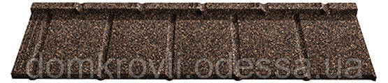Композитна черепиця Novatik NATURA SLATE Brown earth коричневий