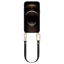 Чохол Spigen для iPhone 12 / iPhone 12 Pro - Cyrill, Classic Charm, з ремінцем, Чорний, фото 4