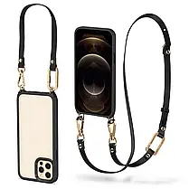 Чохол Spigen для iPhone 12 / iPhone 12 Pro - Cyrill, Classic Charm, з ремінцем, Чорний, фото 2