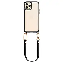 Чохол Spigen для iPhone 12 / iPhone 12 Pro - Cyrill, Classic Charm, з ремінцем, Чорний, фото 3