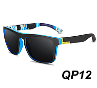 Модные Солнцезащитные очки QUISVIKER QP12 черные поляризационные для мужчин и женщин очки от солнца Polaroid
