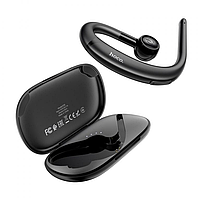 Bluetooth-гарнитура для телефона с зарядным чехлом HOCO Shine business BT headset E56 Черный