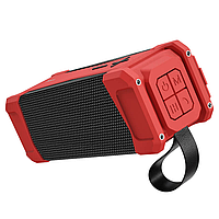Портативная блютуз колонка HOCO IPX5 HC6 |AUX, SD-card, Bluetooth, USB, FM-Radio| Красный