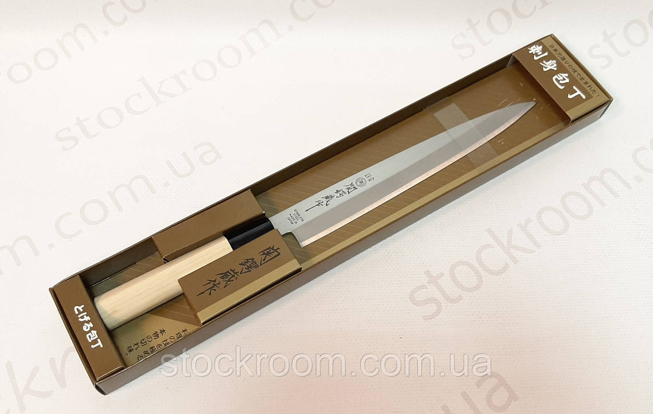 Нож для суши и рыбы 20.5 см Tsubazo Япония (51029) Sashimi деревянная ручка - фото 1 - id-p1479619931