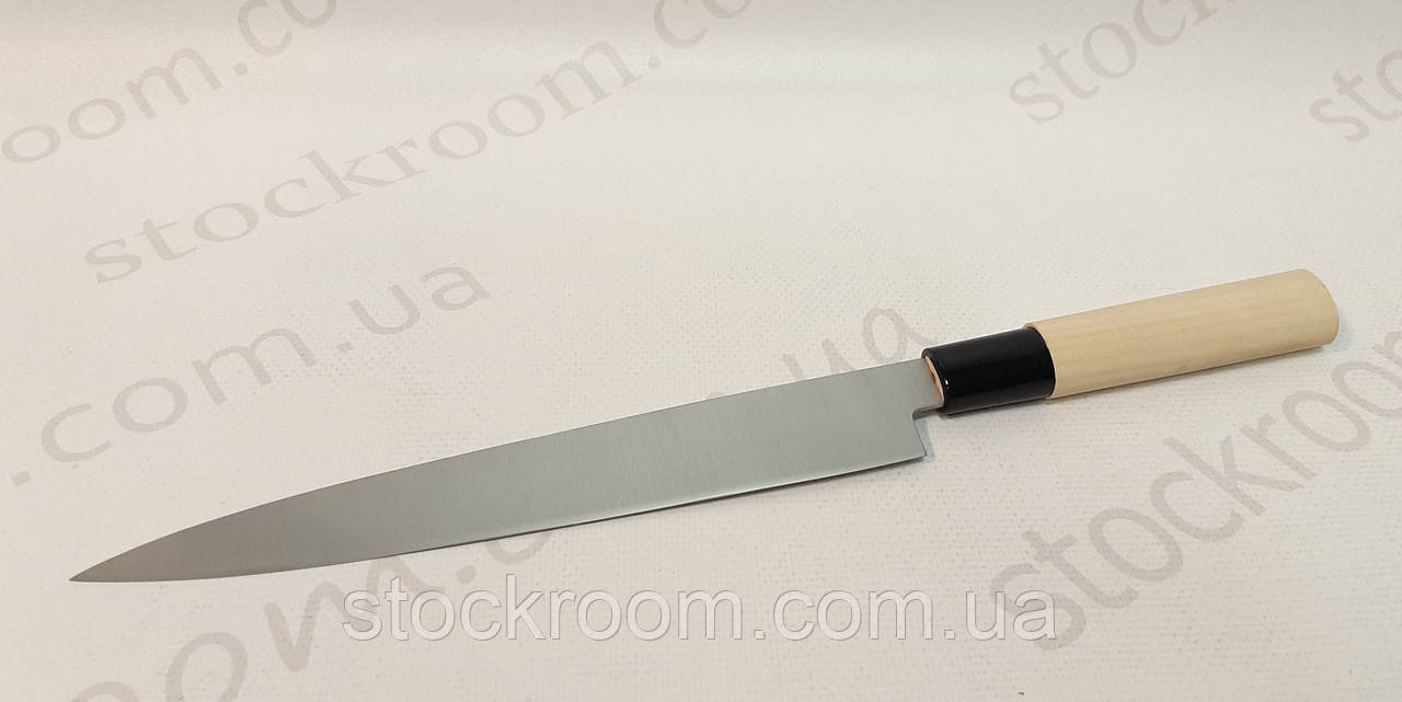 Нож для суши и рыбы 20.5 см Tsubazo Япония (51029) Sashimi деревянная ручка - фото 5 - id-p1479619931