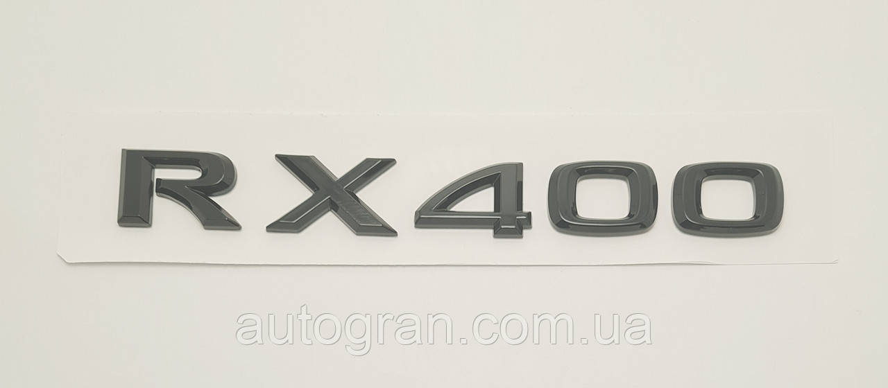 Емблема напис багажника Lexus RX400 чорна