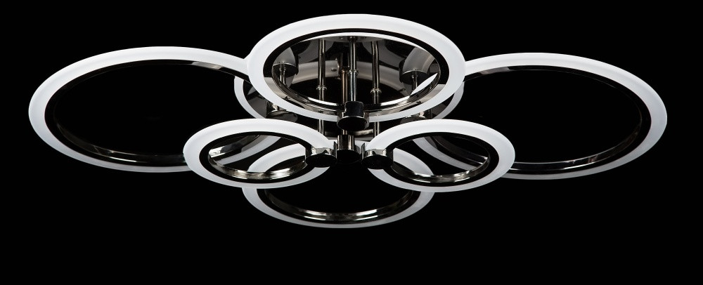 Графітова стельова люстра LK236/6+A LED (ZBK), фото 1