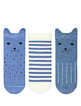 Дитячі шкарпетки для новонароджених c 3D малюнком оптом TM BROSS р. 0-6 міс (13-15 см)
