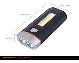 3 в 1 Ліхтар велосипедний, велофара, повербанк/Велосипедний ліхтар + магніти Bicycle Lamp HJ-048, фото 7