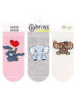 Дитячі шкарпетки для новонароджених оптом TM BROSS р. 0-6 міс (13-15 см)