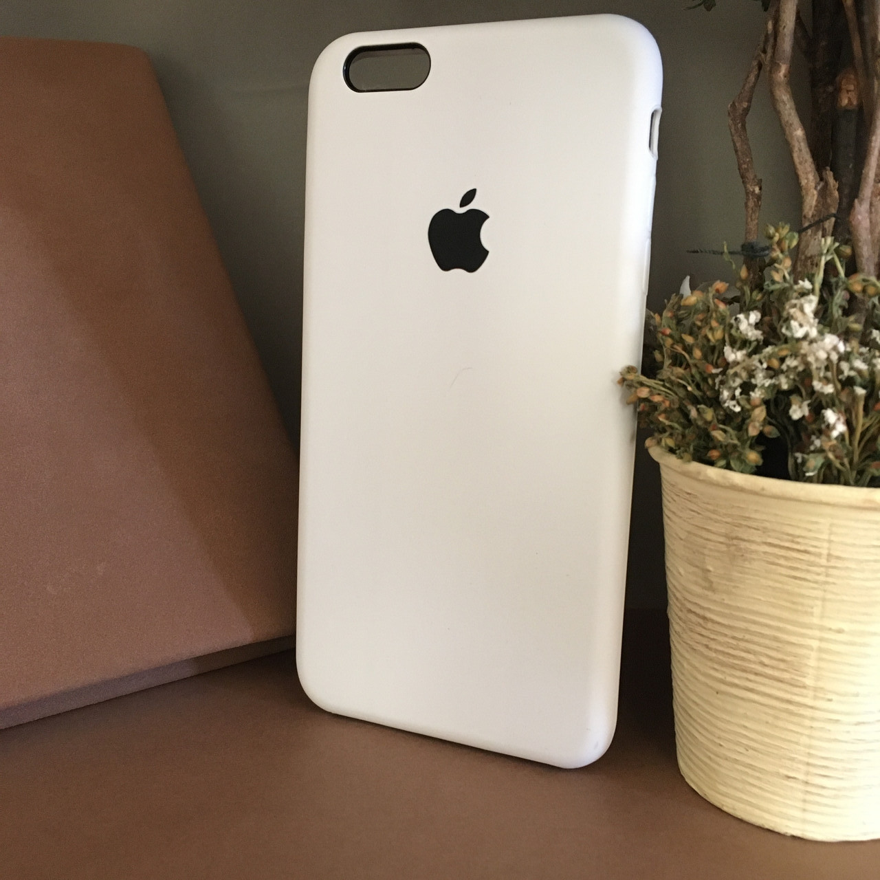 Чехол бампер silicone case для Iphone 6+ / 6s+ Белый . Силиконовый чехол накладка на айфон 6 Plus / 6s Plus