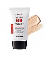 Зволожувальний ВВ-крем із гіалуроновою кислотою EYENLIP Pure Cotton Perfect Cover BB Cream 30ml 23 Natural Beige