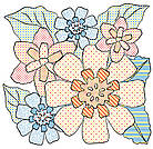 Водні розмальовки Квіти 24×23см 8стор арт. 7123, фото 2