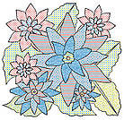 Водні розмальовки Квіти 24×23см 8стор арт. 7123, фото 3