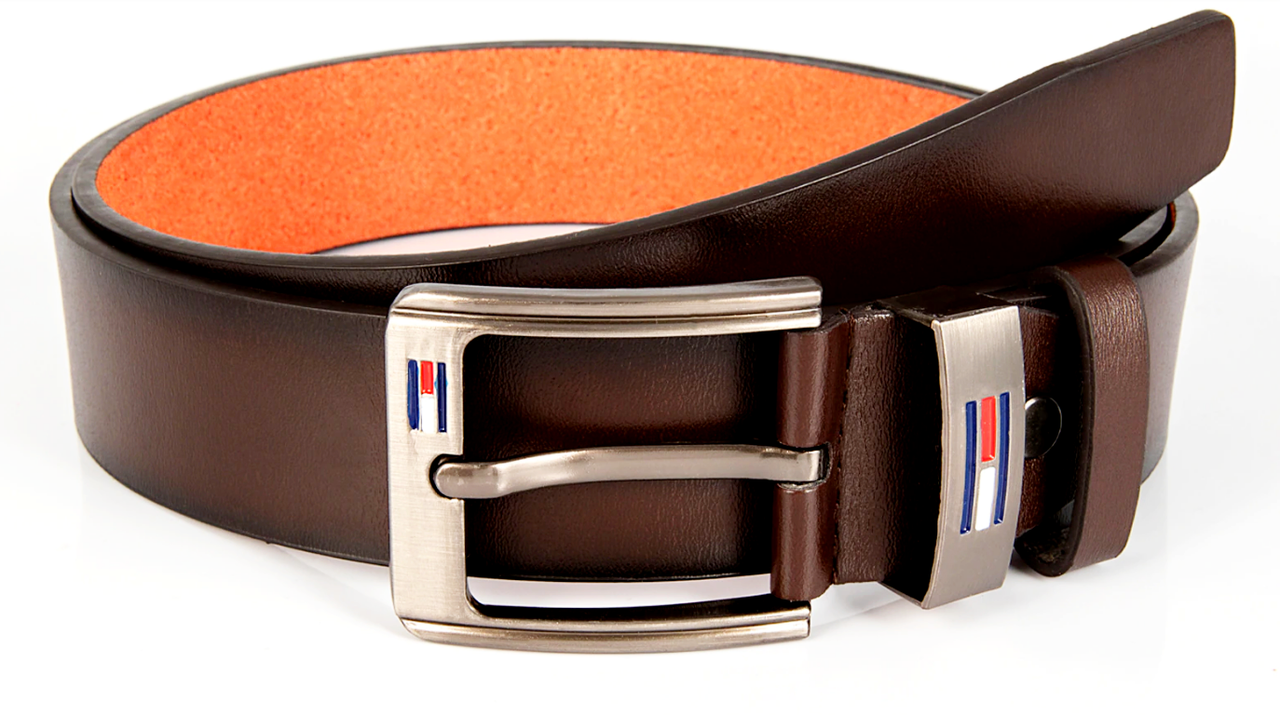 Ремінь чоловічий TOMMY Brown пояс мужской, фото 1