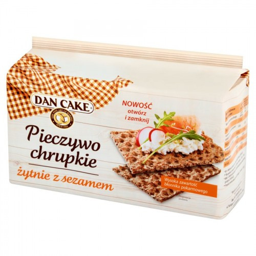 Хлебцы хрустящие ржаные с кунжутом Dan Cake Pieczywo chrupkie żytnie 250г - фото 2 - id-p1479755314