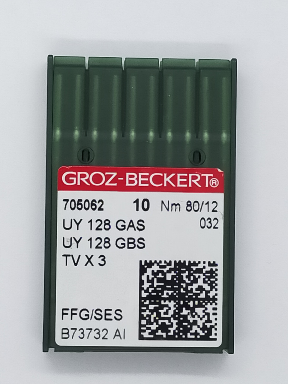 Голки Groz-Beckert. 80/12 SES UY 128GAS для розпошивальних машин