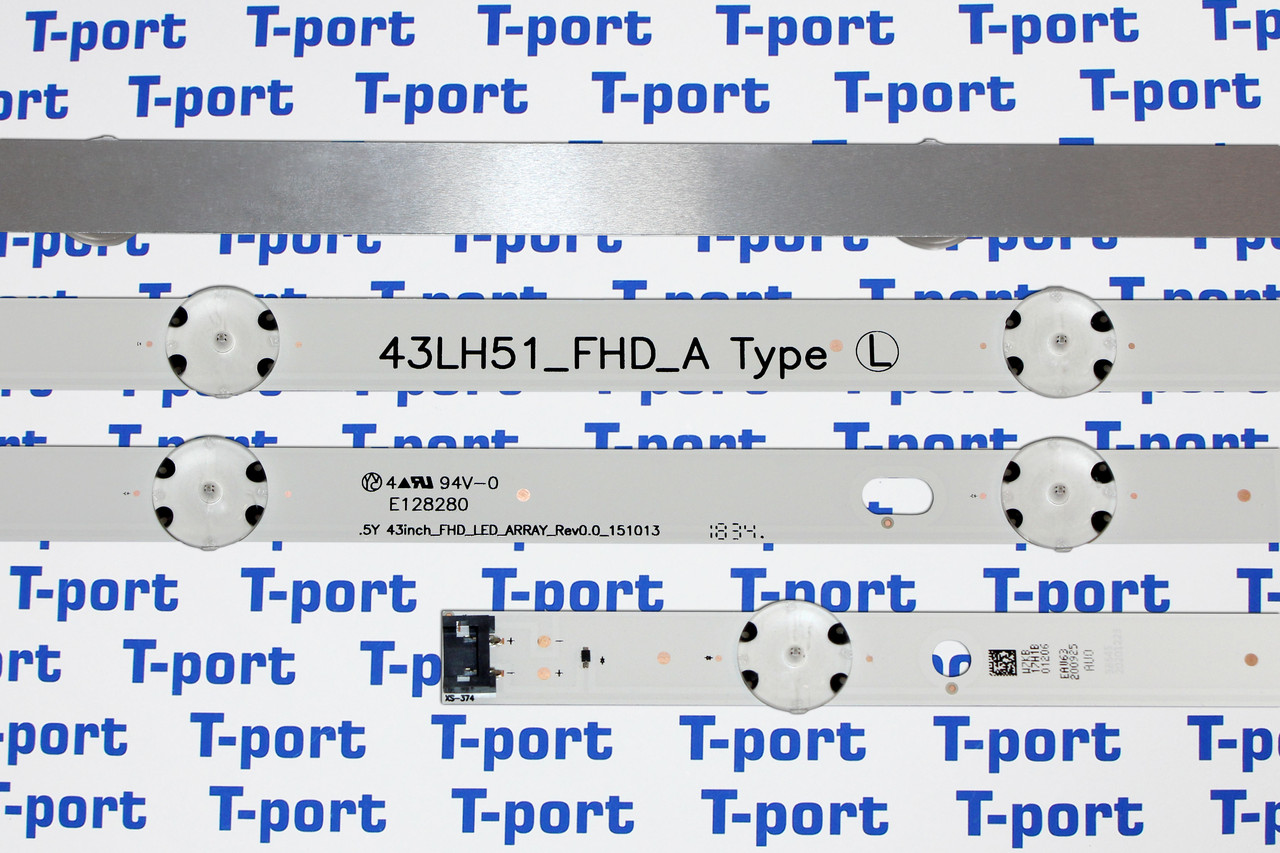 Світлодіодна підсвітка комплект планок 43_LH_51 FHD A(В) Type