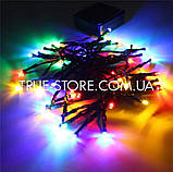 Гірлянда 200 LED, на сонячній батареї, Мультик-колір, 20-метровий вуличний, фото 6