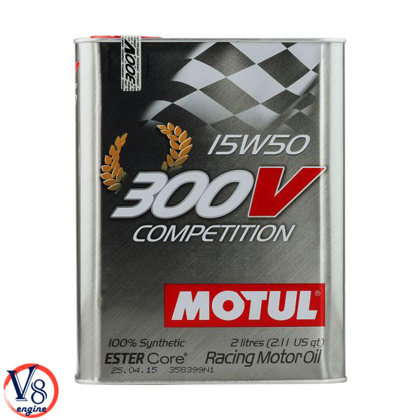 Motul 300V Competition SAE 15W-50 Синтетическое моторное масло (825702/104244) 2л