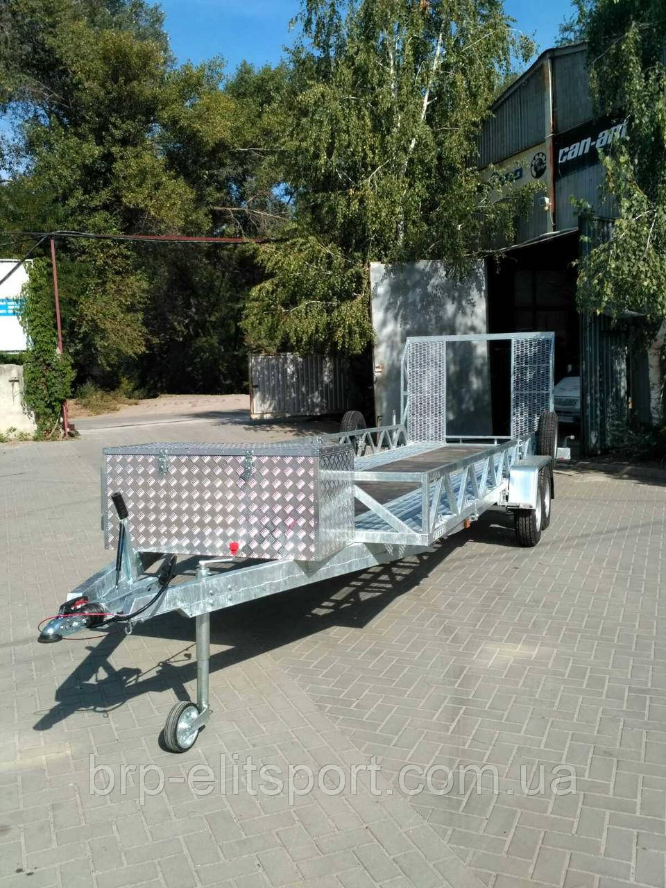 "Маверик X2" (причіп для перевезення двох багі/UTV, з гальмом, 2 осі), фото 1