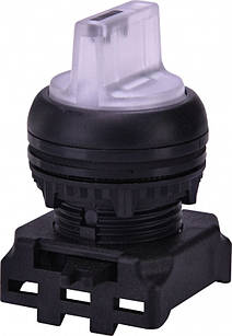 Вимикач поворотн. EGS2I-N90-W (2-х поз., з фікс. з підсв. 0-1, 90°, безбарвный)