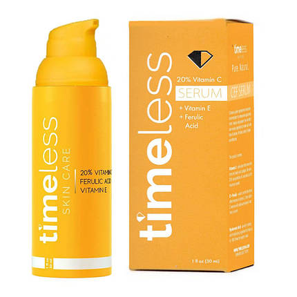 Сироватка з вітаміном С(20%)+ Е і ферулової кислоти Timeless Vitamin C serum 20%, 15 мл, фото 2