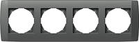 Рамка четырёхместная универсальная TEM LOGIQ антрацит