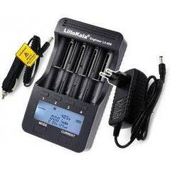 Універсальний зарядний пристрій Liitokala Lii-500 (Ni-MH, Ni-CD, Li-Ion) з блоком живлення і автоадаптером