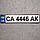 Сувенірна наклейка на держномер стандартного розміру, фото 4