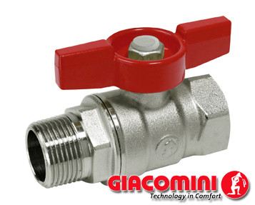 Кран кульовий для води Giacomini 3/4" ВН (метелик), фото 1