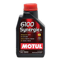 Motul 6100 Synergie+ 10W-40 1л (839411/108646) Полусинтетическое моторное масло