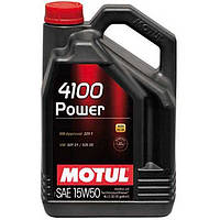 Motul 4100 Power 15W-50 4л (386207/100271) Полусинтетическое моторное масло