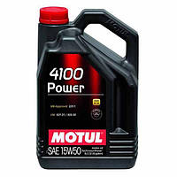 Motul 4100 Power 15W-50 5л (386206/100273) Полусинтетическое моторное масло
