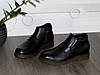 Стильні чоловічі черевики шкіряні чорні демісезон 41р, фото 2