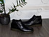 Стильні чоловічі черевики шкіряні чорні демісезон 41р, фото 4