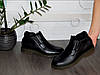 Стильні чоловічі черевики шкіряні чорні демісезон 41р, фото 7