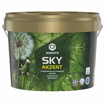 Фарба акрилова Eskaro Akzent Sky мат білий 9 л (42027)